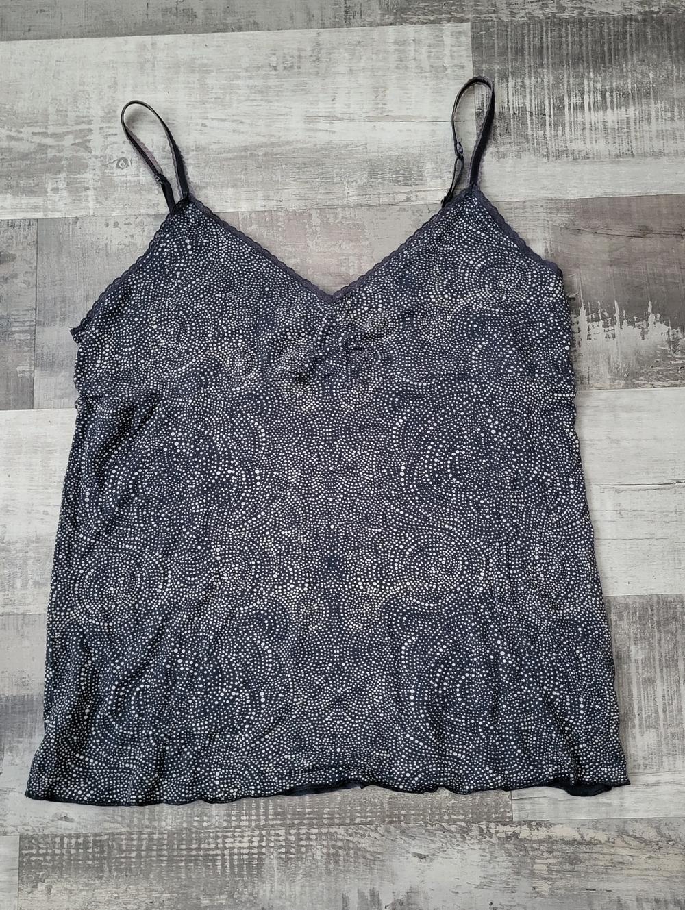 Gap Body Lace Trim Babydoll Cami Tank Top Y2K Size XL Modal